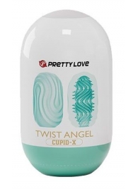 Бирюзовый мастурбатор-яйцо Twist Angel - Baile - в Рязани купить с доставкой