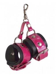 Розово-черный брелок  Наручники - Sitabella - купить с доставкой в Рязани