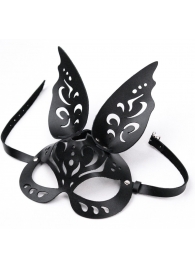 Черная ажурная маска  Зайка  с ушками - Crazy Handmade - купить с доставкой в Рязани