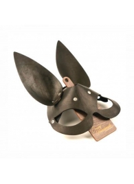 Черная гладкая маска  Зайка  с длинными ушками - Crazy Handmade - купить с доставкой в Рязани