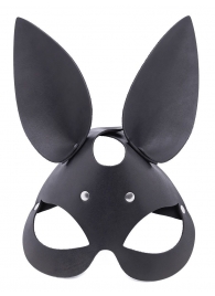 Черная гладкая маска  Зайка  с длинными ушками - Crazy Handmade - купить с доставкой в Рязани