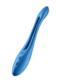Синий многофункциональный вибратор для пар Satisfyer Elastic Game - Satisfyer