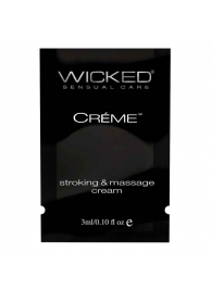 Крем для массажа и мастурбации Wicked Stroking and Massage Creme - 3 мл. - Wicked - купить с доставкой в Рязани