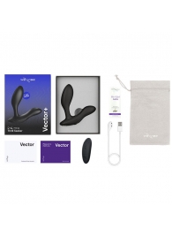 Черный анальный вибратор We-Vibe Vector+ - We-vibe - в Рязани купить с доставкой