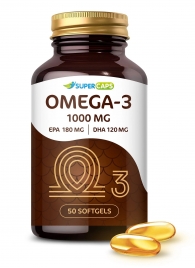 Пищевая добавка SuperCaps OMEGA-3 - 50 капсул (1000 мг) - SuperCaps - купить с доставкой в Рязани