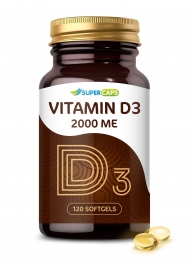 Пищевая добавка SuperCaps VITAMIN D3 2000 ME - 120 капсул - SuperCaps - купить с доставкой в Рязани