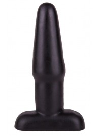 Чёрный плаг классической формы - 14 см. - LOVETOY (А-Полимер)