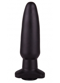 Чёрная анальная пробка с гладкой поверхностью - 18 см. - LOVETOY (А-Полимер)