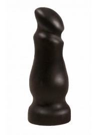 Чёрный массажёр простаты с приплюснутой головкой - 13 см. - LOVETOY (А-Полимер) - в Рязани купить с доставкой