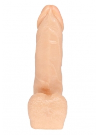 Телесная насадка в виде фаллоса с отверстием под плуг - 15,5 см. - LOVETOY (А-Полимер) - купить с доставкой в Рязани