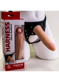 Страпон Харнесс из трусиков и насадки-фаллоса - 17,5 см. - LOVETOY (А-Полимер) - купить с доставкой в Рязани
