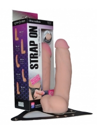 Реалистичный фаллос на поясе Harness - 20,5 см. - LOVETOY (А-Полимер) - купить с доставкой в Рязани