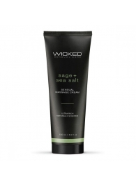Массажный легкий крем WICKED Sage plus Sea Salt - 120 мл. - Wicked - купить с доставкой в Рязани