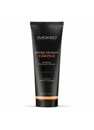 Массажный легкий крем WICKED Orange Blossom plus Patchouli - 120 мл. - Wicked - купить с доставкой в Рязани