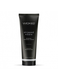 Массажный легкий крем WICKED Stripped plus Bare - 120 мл. - Wicked - купить с доставкой в Рязани
