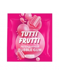 Пробник гель-смазки Tutti-frutti со вкусом бабл-гам - 4 гр. - Биоритм - купить с доставкой в Рязани