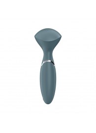 Серый вибромассажер Mini Wand-er - 16 см. - Satisfyer