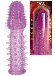 Фиолетовая насадка, удлиняющая половой член - 13,5 см. - Toyfa Basic - в Рязани купить с доставкой