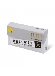 Презервативы Sagami Original 0.02 L-size увеличенного размера - 5 шт. - Sagami - купить с доставкой в Рязани
