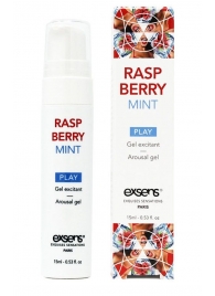 Возбуждающий гель Raspberry Mint с ароматом малины и мяты - 15 мл. - Exsens - купить с доставкой в Рязани