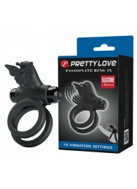 Черное эрекционное виброкольцо Passionate Ring IX - Baile - в Рязани купить с доставкой