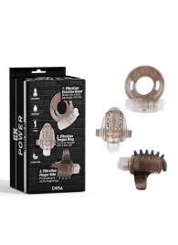 Набор из 3 дымчатых эрекционных колец с вибрацией Teasers Ring Kit - Chisa - в Рязани купить с доставкой