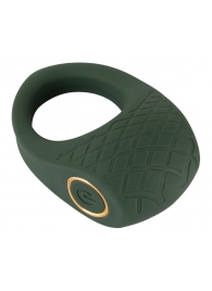 Зеленое эрекционное виброкольцо Luxurious Vibro Cock Ring - Orion - в Рязани купить с доставкой