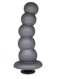 Серая насадка-ёлочка PLATINUM 5,5’’ - 15,5 см. - LOVETOY (А-Полимер) - купить с доставкой в Рязани