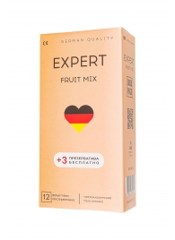 Ароматизированные презервативы EXPERT Fruit Mix - 12 шт.(+3 в подарок) - Expert - купить с доставкой в Рязани