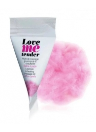 Съедобное согревающее массажное масло Love Me Tender Cotton Candy с ароматом сладкой ваты - 10 мл. - Love to Love - купить с доставкой в Рязани