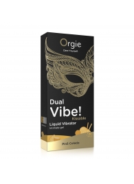 Съедобный гель Dual Vibe Pina Colada с эффектом вибрации и вкусом коктейля пина колада - 15 мл. - ORGIE - купить с доставкой в Рязани