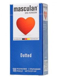 Презервативы с пупырышками Masculan Dotted - 10 шт. - Masculan - купить с доставкой в Рязани