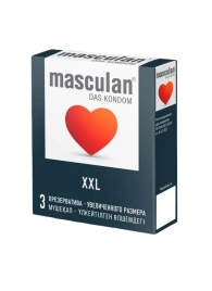 Презервативы увеличенного размера Masculan XXL - 3 шт. - Masculan - купить с доставкой в Рязани