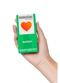 Презервативы анатомической формы Masculan Anatomic - 10 шт. - Masculan - купить с доставкой в Рязани