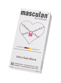 Ультрапрочные презервативы Masculan Ultra Safe Black - 10 шт. - Masculan - купить с доставкой в Рязани