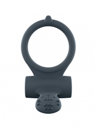 Серое перезаряжаемое эрекционное кольцо с вибрацией Power Clit - Dorcel - в Рязани купить с доставкой