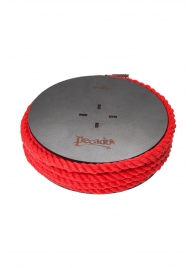 Красная веревка для шибари на катушке - 10 м. - Pecado - купить с доставкой в Рязани