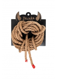 Джутовая веревка для шибари - 5 м. - Pecado - купить с доставкой в Рязани