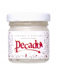 Массажная свеча Caramel   Popcorn - 35 мл. - Pecado - купить с доставкой в Рязани