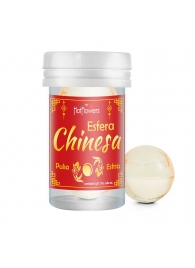 Интимный гель Chinesa Esfera с охлаждающе-пульсирующим эффектом (2 шарика по 3 гр.) - HotFlowers - купить с доставкой в Рязани