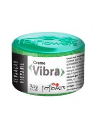 Возбуждающий крем Vibra с эффектом вибрации - 3,5 гр. - HotFlowers - купить с доставкой в Рязани
