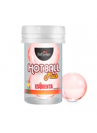 Лубрикант на масляной основе Hot Ball Plus с разогревающим эффектом (2 шарика по 3 гр.) - HotFlowers - купить с доставкой в Рязани