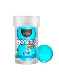 Лубрикант на масляной основе Hot Ball Plus с охлаждающим эффектом (2 шарика по 3 гр.) - HotFlowers - купить с доставкой в Рязани