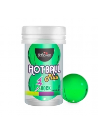 Лубрикант на силиконовой основе Hot Ball Plus с покалывающим эффектом (2 шарика по 3 гр.) - HotFlowers - купить с доставкой в Рязани