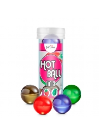 Ароматизированный лубрикант Hot Ball Mix на масляной основе (4 шарика по 3 гр.) - HotFlowers - купить с доставкой в Рязани