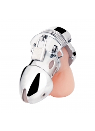 Клетка на пенис из металла Obedience Cock Cage - BlueLine - купить с доставкой в Рязани