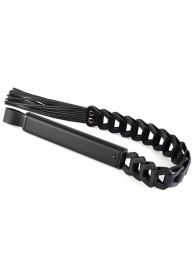 Черная кожаная плеть «Клеопатра» - 62 см. - Sitabella - купить с доставкой в Рязани