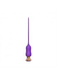 Фиолетовый тонкий стимулятор Nipple Vibrator - 23 см. - I-MOON - купить с доставкой в Рязани
