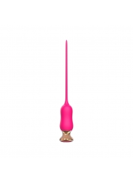 Розовый тонкий стимулятор Nipple Vibrator - 23 см. - I-MOON - купить с доставкой в Рязани