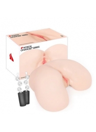 Мастурбатор-полуторс с двойным слоем материала и вибрацией Maria Onahole Real Vagina - KOKOS - в Рязани купить с доставкой